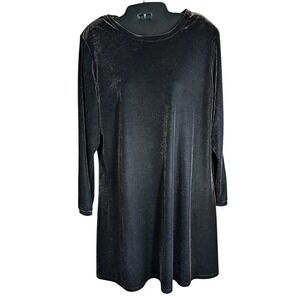 Vintage Velvet Whimsigoth Dress 10 Vamp Flowing 80s 90s Fairy Grunge Witchy USA